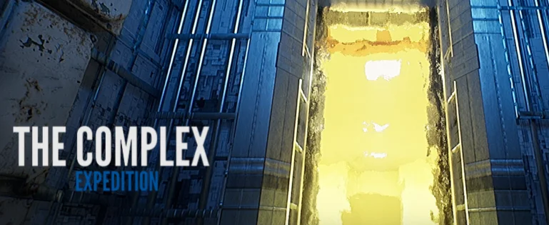 Screenshot of The Complex: Expedition game, a Backrooms-inspired horror game.